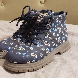 Oshkosh Bgosh Toddler 12 Floral Chelsea Boot Lace Up Fall Winter Outdoor Durable